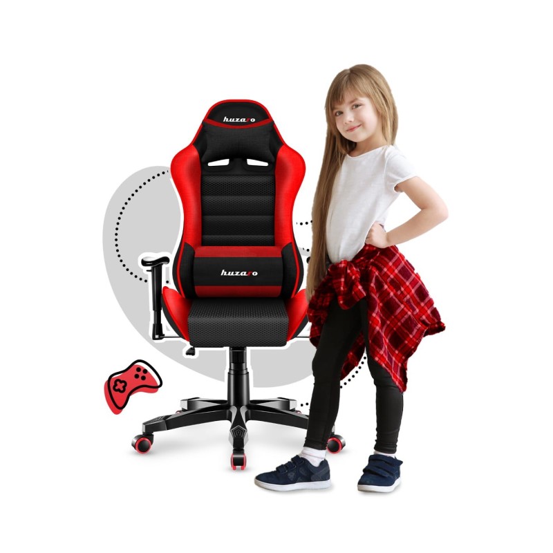 HUZARO RANGER 6.0 Red Mesh Gaming Chair for Kids
