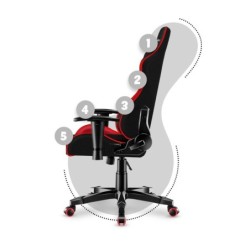 HUZARO RANGER 6.0 Red Mesh Gaming Chair for Kids