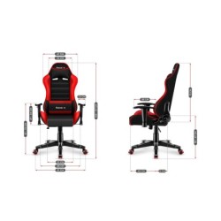 HUZARO RANGER 6.0 Red Mesh Gaming Chair for Kids