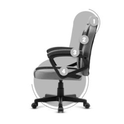 HUZARO RANGER 1.0 Grey Mesh Gaming Chair for Kids