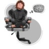 HUZARO RANGER 1.0 Grey Mesh Gaming Chair for Kids