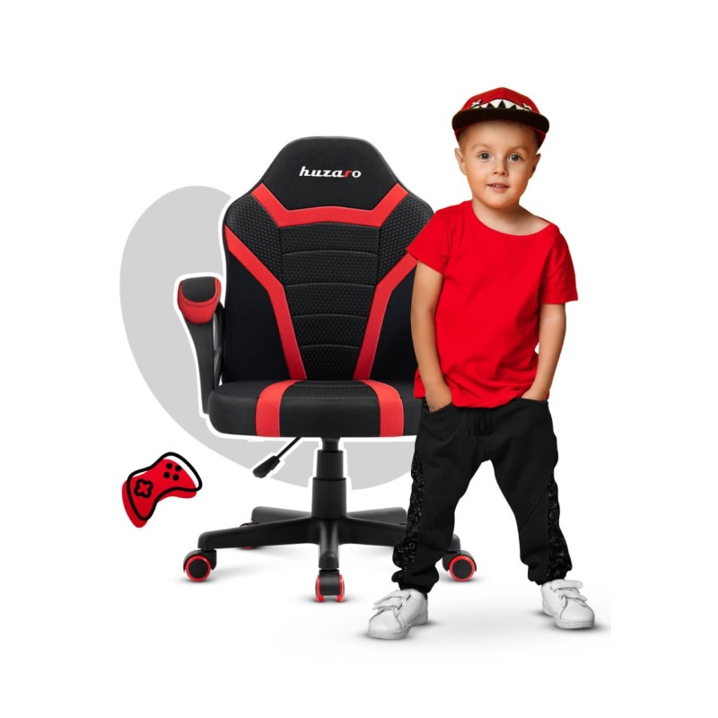 HUZARO RANGER 1.0 Red Mesh Gaming Chair for Kids