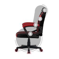 HUZARO RANGER 1.0 Red Mesh Gaming Chair for Kids