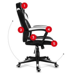 Huzaro Force 2.5 White Mesh Gaming Chair