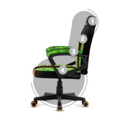 HUZARO RANGER 1.0 Pixel Mesh Gaming Chair for Kids