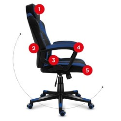 HUZARO FORCE 2.5 Blue Mesh Gaming Chair