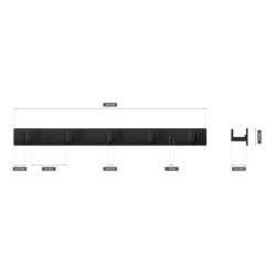 Mark Adler Level 1.5 Black Towel Hanger
