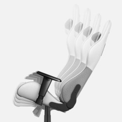 HUZARO FORCE 6.2 White Mesh Gaming Chair