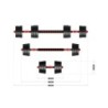 Set of bitumen dumbbells Lion 2.0