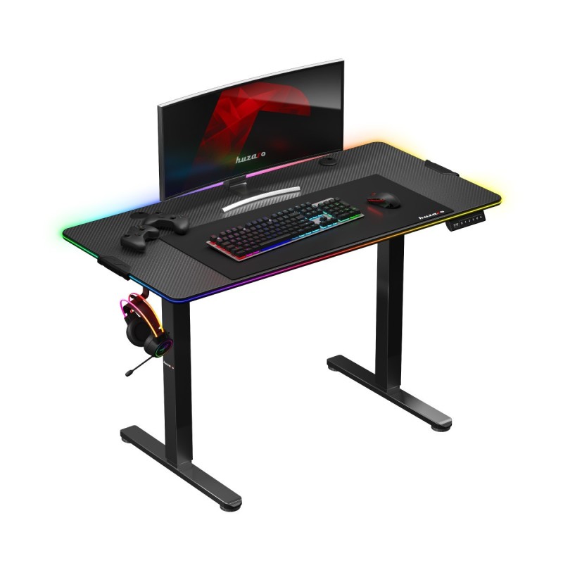 Huzaro Hero 8.2 RGB LED Electric Desk Black