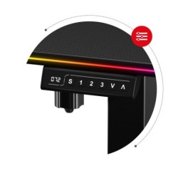 Huzaro Hero 8.2 RGB LED Electric Desk Black