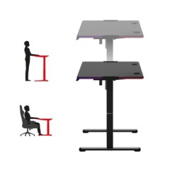 Huzaro Hero 8.2 RGB LED Electric Desk Black
