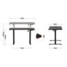 Huzaro Hero 8.2 RGB LED Electric Desk Black