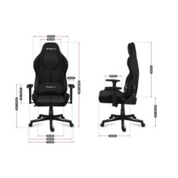 HUZARO FORCE 7.9 Black Mesh Gaming Chair