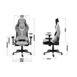 HUZARO FORCE 7.9 Grey Mesh Gaming Chair
