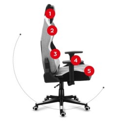 HUZARO FORCE 7.9 Grey Mesh Gaming Chair